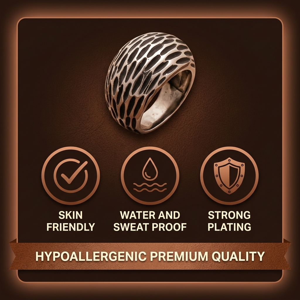 Midnight Vortex Statement Ring | Titanium Steel Ring  | Includes: Ring