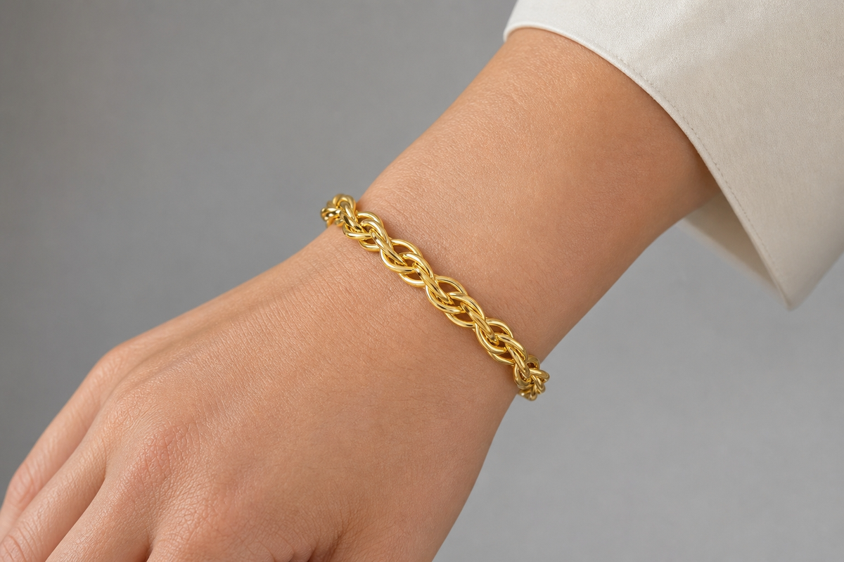 Entwine BRAIDED OPEN CUFF Bracelet | Gold-Tone - For Women | Includes: Bracelet
