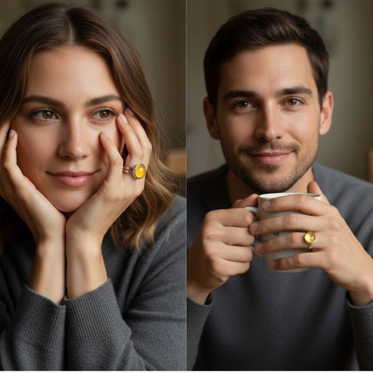 Prosperity Adjustable Ring | Yellow Aventurine - For Unisex | Includes: Ring