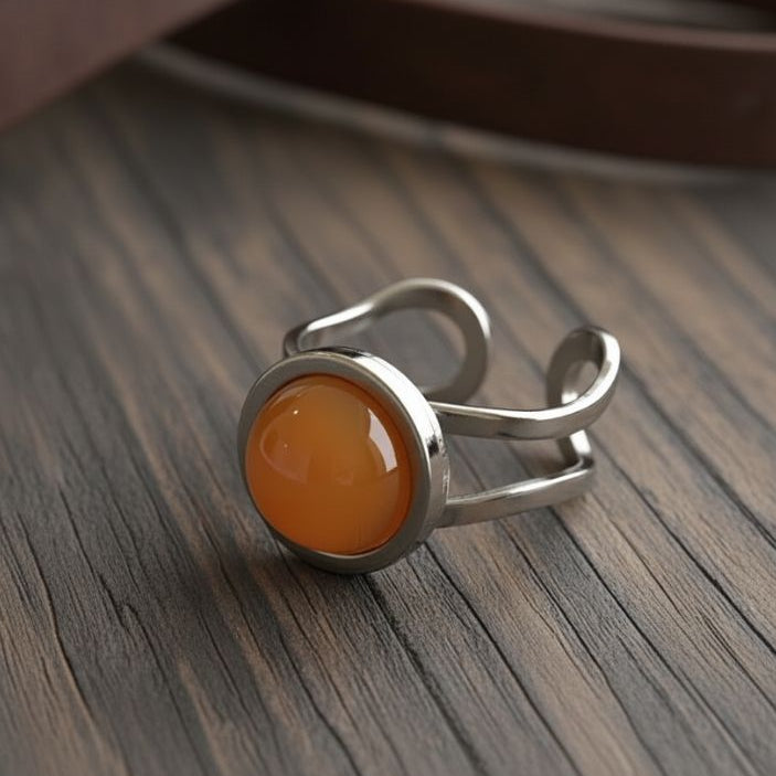 Prosperity Adjustable Ring | Yellow Aventurine - | Includes: Ring