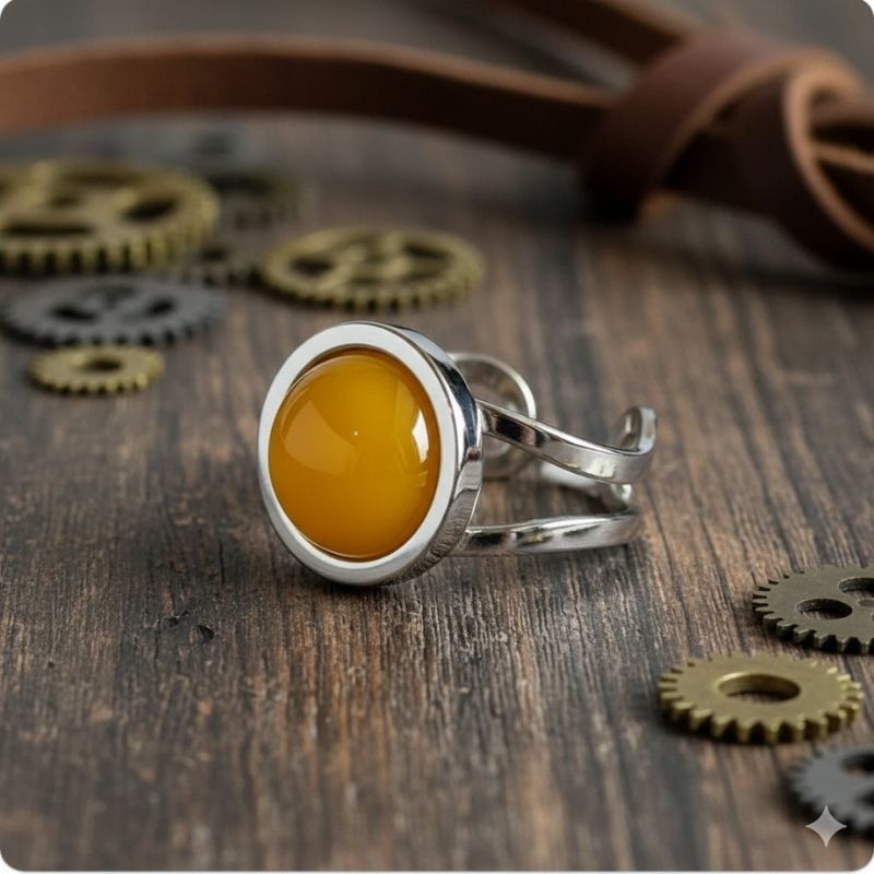 Prosperity Adjustable Ring | Yellow Aventurine - | Includes: Ring