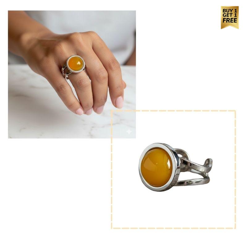 Prosperity Adjustable Ring | Yellow Aventurine - | Includes: Ring