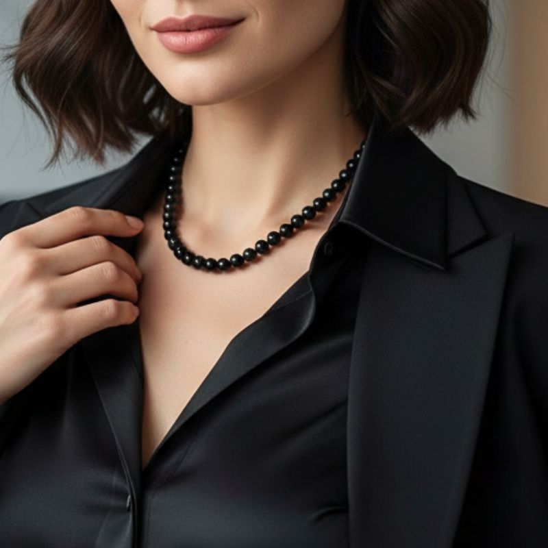 Protection Necklace | Black Obsidian - For Women | Includes: Necklace