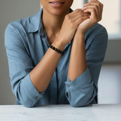 Shielding Bracelet | Black Obsidian - For Unisex | Includes: Bracelet