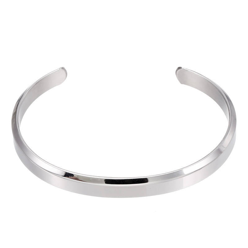 Solid Everyday Cuff Bracelet | TITANIUM STEEL - For Men | Includes: Bracelet