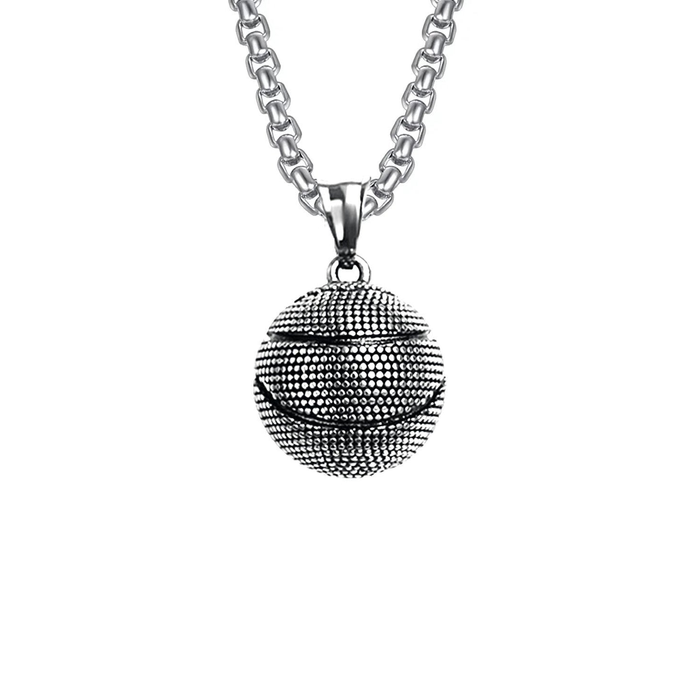 Oxidised Ball Necklace | Premium Alloy- For Men| Includes: Necklace