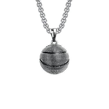 Oxidised Ball Necklace | Premium Alloy- For Men| Includes: Necklace