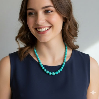 Sky Spirit Necklace | Turquoise Magnesite Stone - For Women | Includes: Necklace