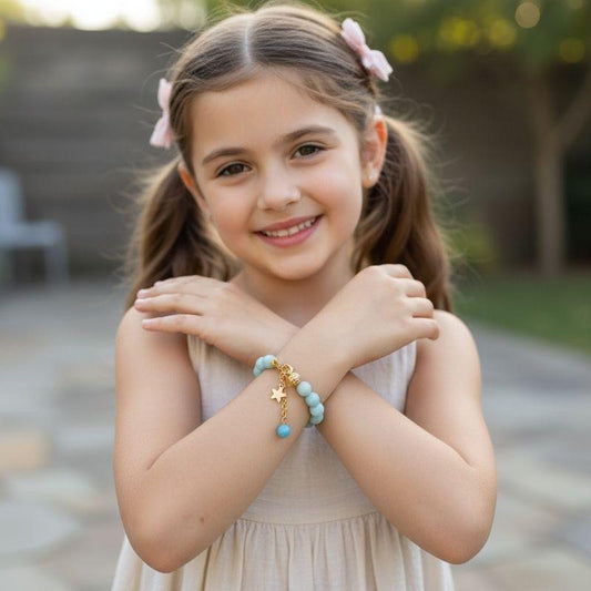 Soothing Amazonite Bracelet | Amazonite - For Kids Girls | Includes: Bracelet