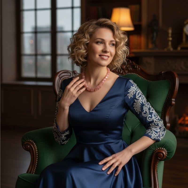 Sweet Glow | Red Strawberry Quartz Stone - For Women | Includes: Necklace