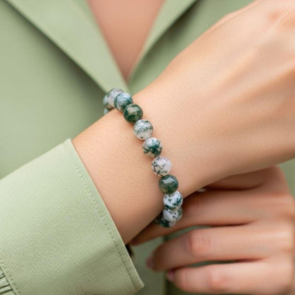 Tree Harmony Bracelet | Tree Agate - For Unisex | Includes: Bracelet