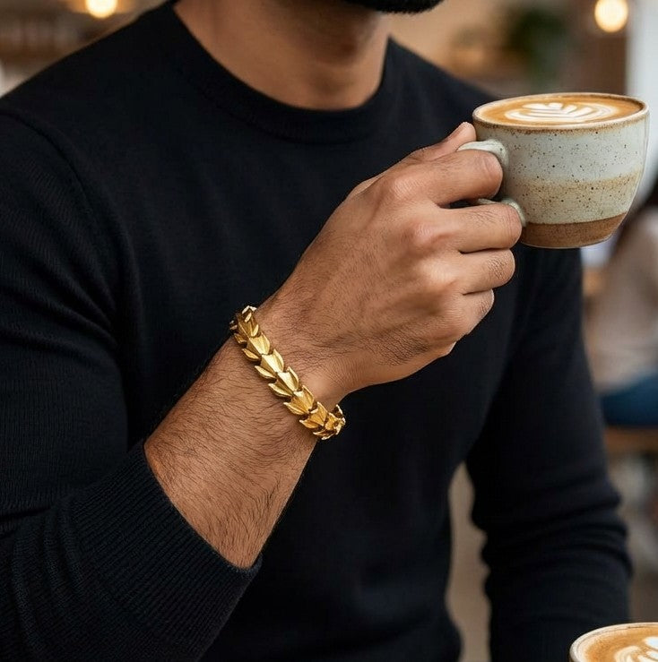 Golden Dragon Bracelet | Premium Alloy - For Men | Includes: Bracelet