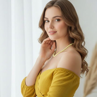 Vitality Necklace | Yellow Calcite - For Women | Includes: Necklace