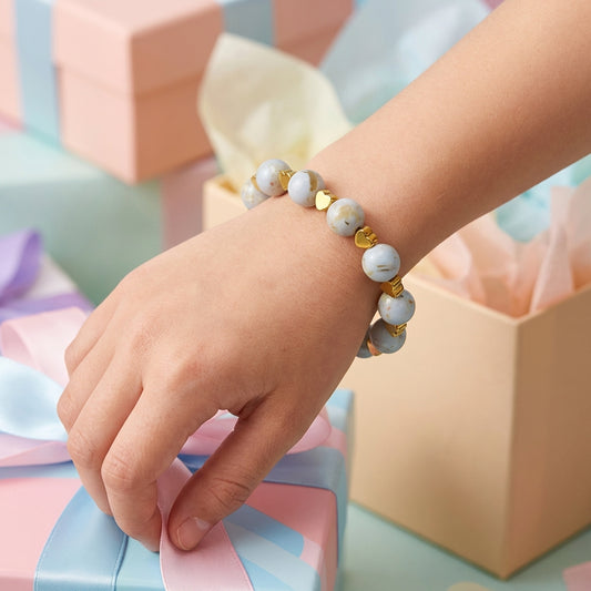 Pearl Glow Bracelet | Mother of Pearl - For Kids Girls | Includes: Bracelet