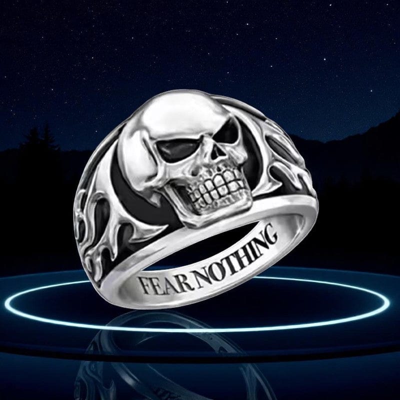 Fear Nothing Skull Ring | Premium Alloy - For Men | Includes: Ring