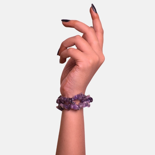 Royal Legacy Dual Layer Bracelet | Amethyst Chips – For Women | Includes: Bracelet