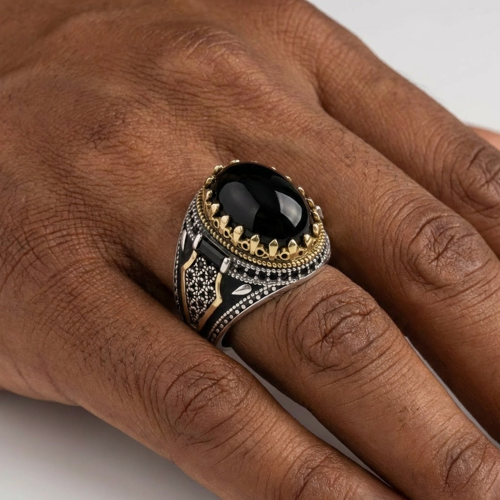 Royal Mystic Zircon Ring | Premium Alloy– For Men | Includes: Ring