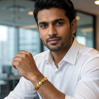 Golden Dragon Bracelet | Premium Alloy - For Men | Includes: Bracelet