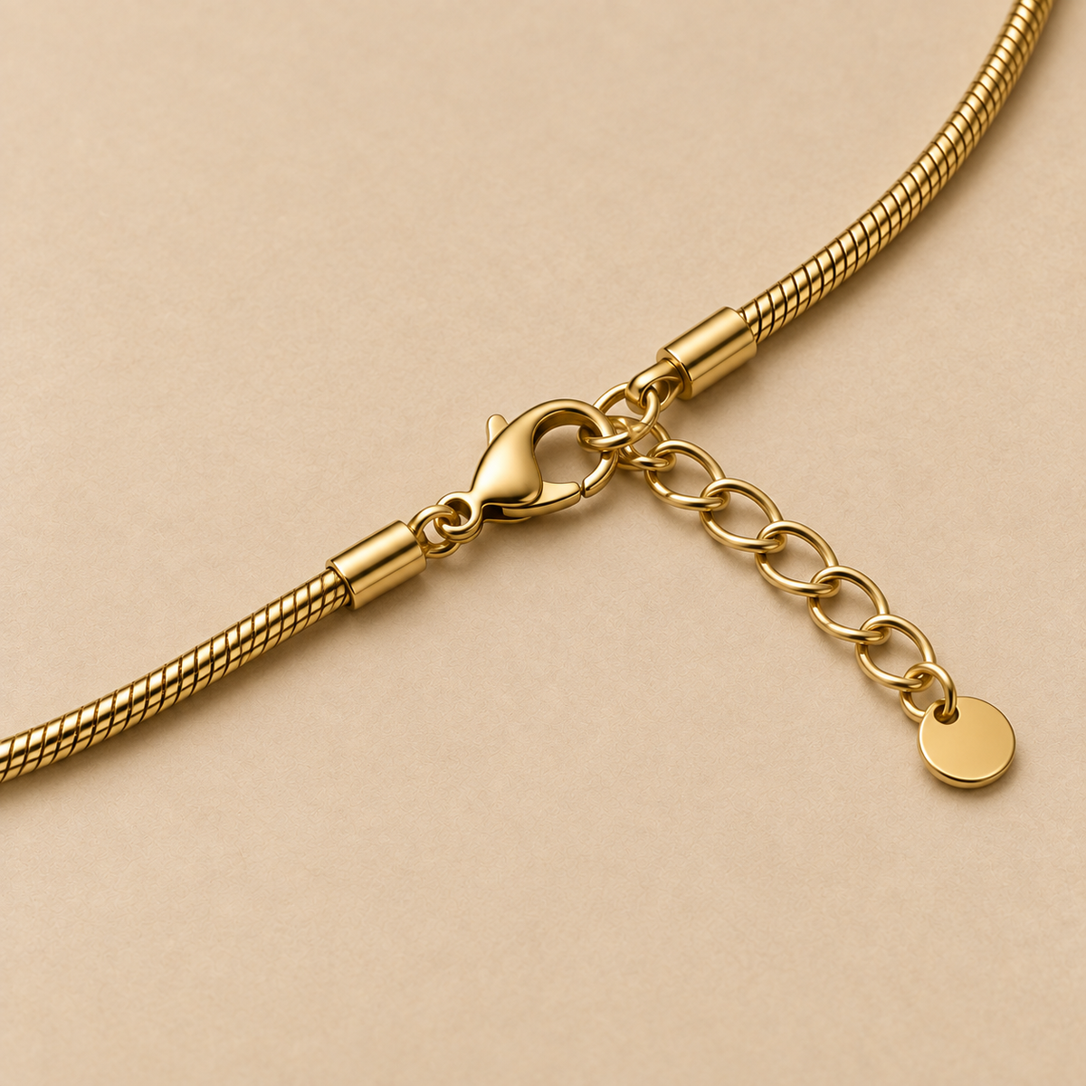 Essential SNAKE CHAIN Necklace | Gold-Tone - For Women | Includes: Necklace