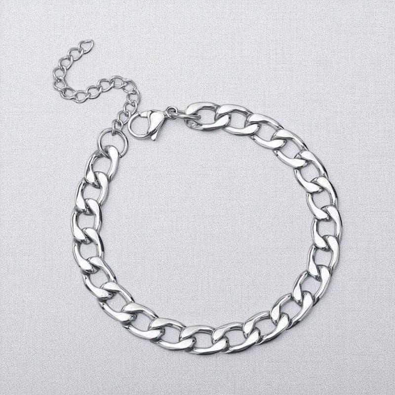 Classical Design Chain Bracelet | Stainless Steel - For Men | Includes: Bracelet