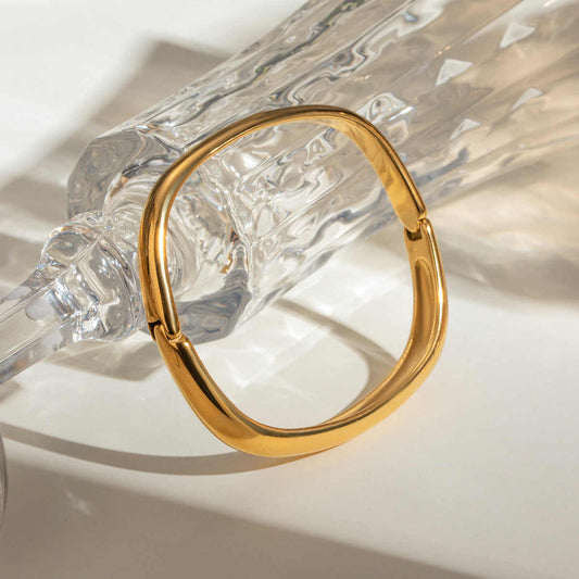 Inferno Edge Bracelet | PVD 18K Gold Plated, Stainless Steel, Water Proof - For Women | Includes: Bracelet