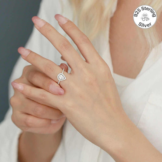 Ethereal Bond Ring | 925 Silver & Zircon - For Women | Includes: Ring