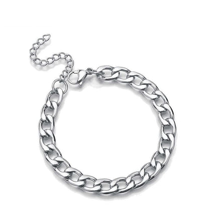 Classical Design Chain Bracelet | Stainless Steel - For Men | Includes: Bracelet