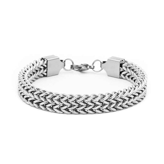 Minimal Design Chain Bracelet | Stainless Steel - For Men | Includes: Bracelet