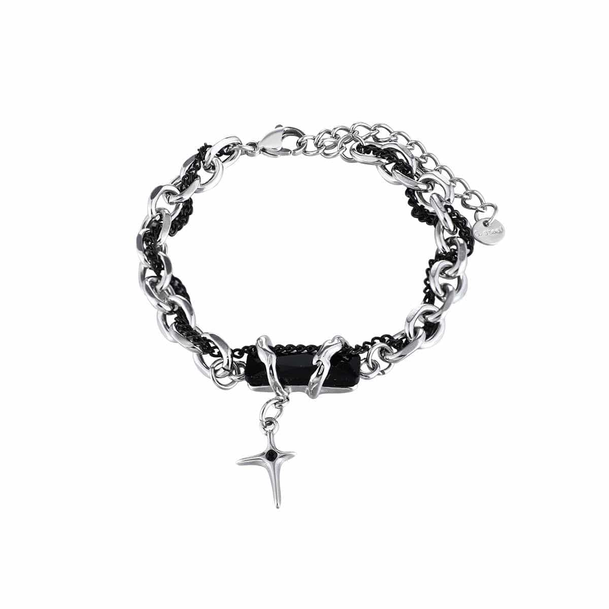 Modern Design Bold Cross Bracelet | Stainless Steel - For Men | Includes: Bracelet