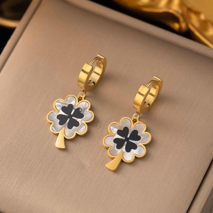 Floral Fusion Set | PVD 18K Gold Plated, Waterproof & Anti-tarnish- For Women | Includes: Necklace, Earrings
