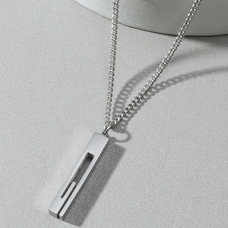 Contemporary Design Necklace | Stainless Steel - For Men | Includes: Necklace