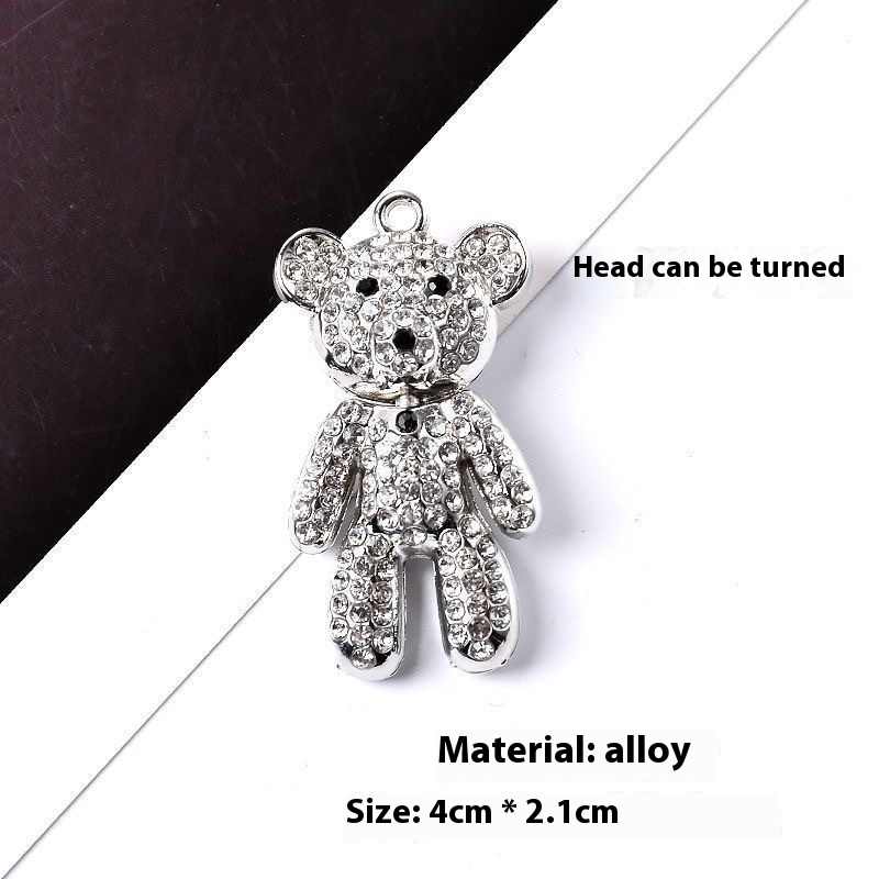 Cute Teddy Necklace | Premium Alloy - For Women | Includes: Necklace