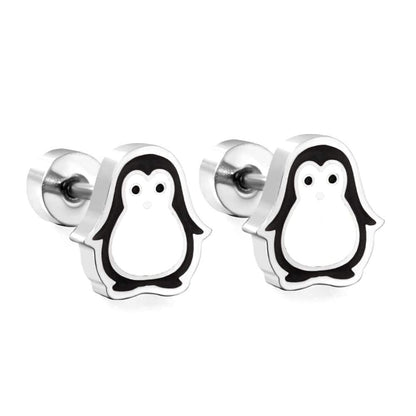 Chic Penguin Earrings | Stainless Steel - For Women | Includes: Earrings