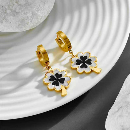 Floral Fusion Set | PVD 18K Gold Plated, Waterproof & Anti-tarnish- For Women | Includes: Necklace, Earrings