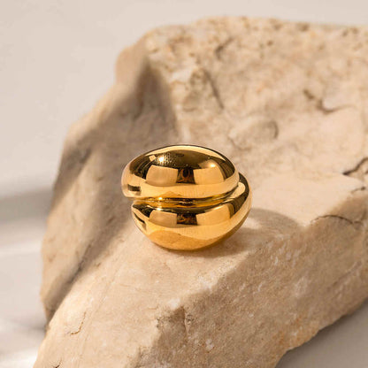 Chunky GenZ Ring | 18K PVD Gold Plated - For Women | Includes: Ring