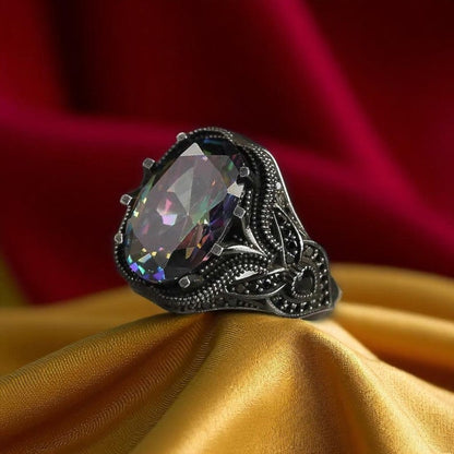 Classic Vintage Ring | Zircon - For Men | Includes: Ring