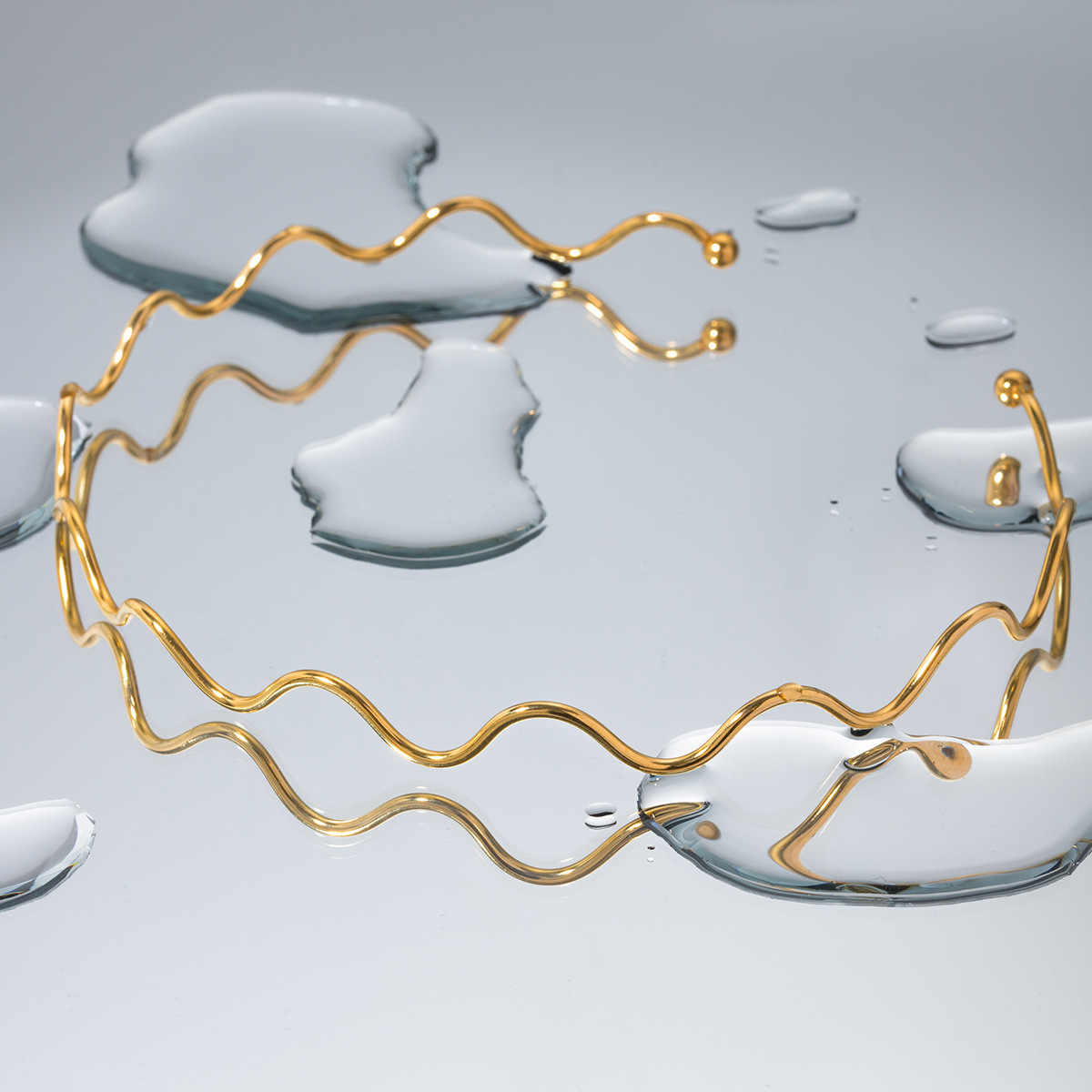 Diva’s Gleam Necklace | PVD Gold Plated Stainless Steel - For Women | Includes: Necklace