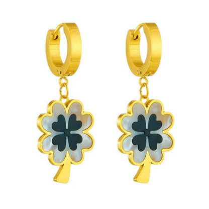 Floral Fusion Set | PVD 18K Gold Plated, Waterproof & Anti-tarnish- For Women | Includes: Necklace, Earrings