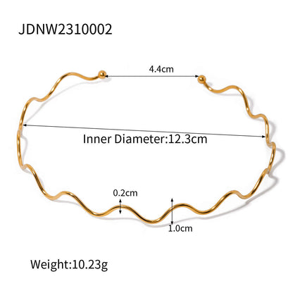 Diva’s Gleam Necklace | PVD Gold Plated Stainless Steel - For Women | Includes: Necklace