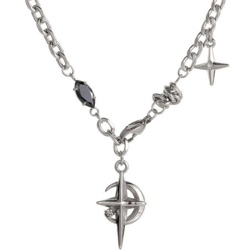 Northern Star Necklace | REAL STEEL- For Men| Includes: Necklace