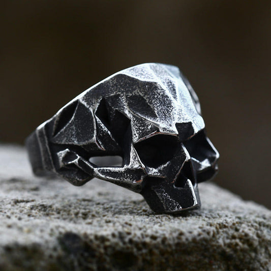 Viking Skull Ring | Stainless Steel– For Men | Includes: Ring