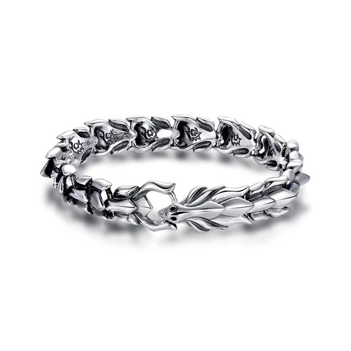 Steel Dragon Bracelet | Premium Alloy - For Men | Includes: Bracelet