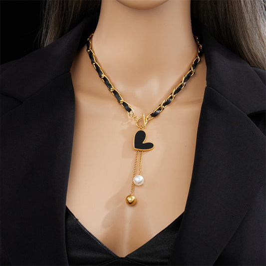 Mystic Heart Necklace | 18K PVD Gold Plated - For Women | Includes: Necklace
