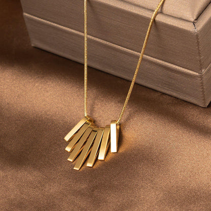 Ultra Modern Roman Necklace | 18K PVD Gold Plated - For Women | Includes: Necklace