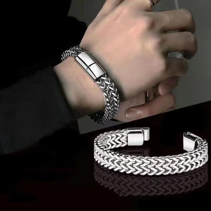 Strong Steel Woven Bracelet | Stainless Steel - For Men | Includes: Bracelet