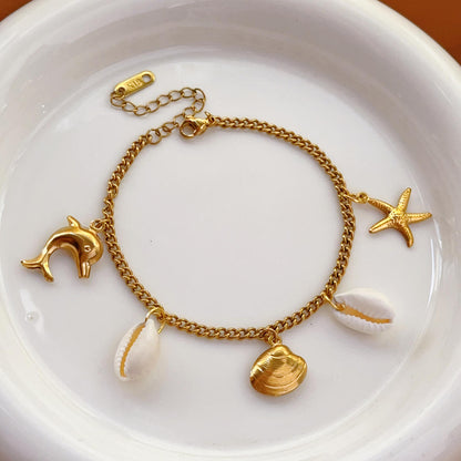 Sea fortune Bracelet | 18K PVD Gold Plated - For Women | Includes: Bracelet