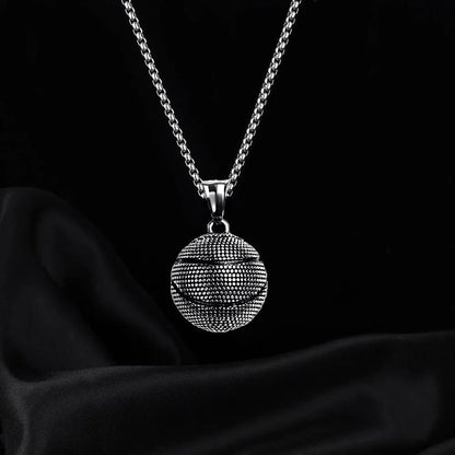 Oxidised Ball Necklace | Premium Alloy- For Men| Includes: Necklace