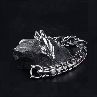 Steel Dragon Bracelet | Premium Alloy - For Men | Includes: Bracelet