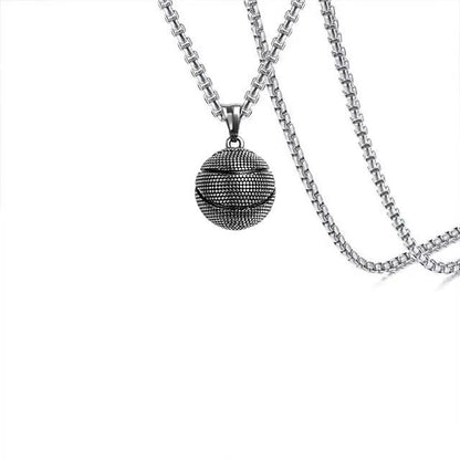 Oxidised Ball Necklace | Premium Alloy- For Men| Includes: Necklace