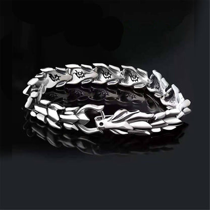 Steel Dragon Bracelet | Premium Alloy - For Men | Includes: Bracelet